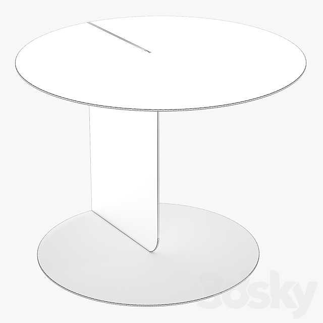 Chips coffee table 3DS Max Model - thumbnail 6