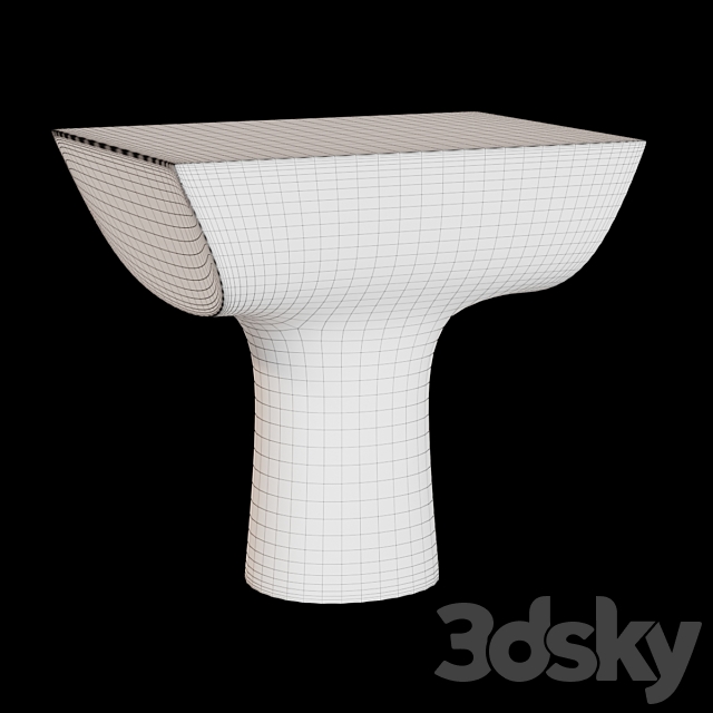 Christian liaigre inca side table 3DSMax File - thumbnail 2