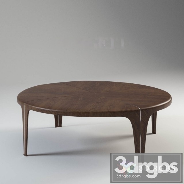 Cicle Wood Table Coffee 3dsmax Download - thumbnail 1