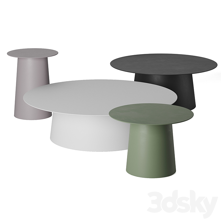 Circula table set. Blu Dot. 3DS Max - thumbnail 1