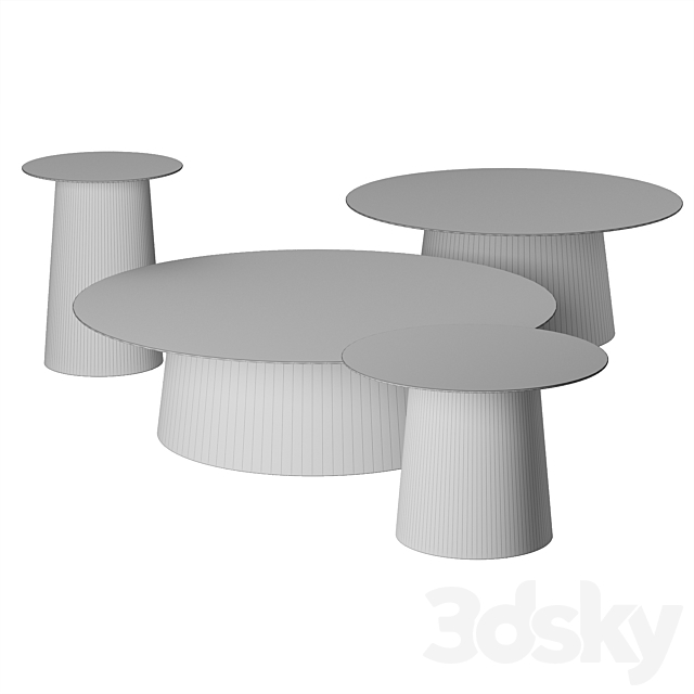 Circula table set. Blu Dot. 3DSMax File - thumbnail 3