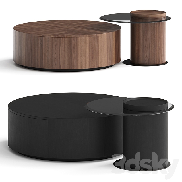 Circular Tea Coffee Table 3ds Max - thumbnail 1