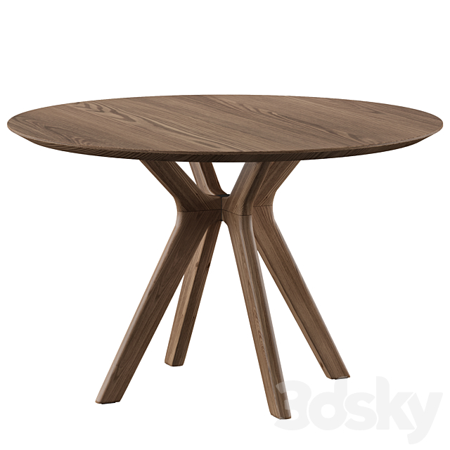 Clark Round Dining Table 3DSMax File - thumbnail 1