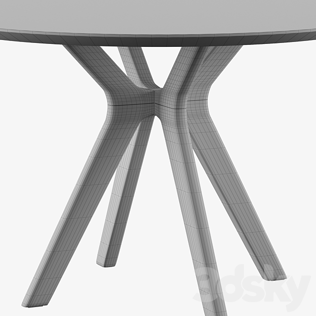 Clark Round Dining Table 3DSMax File - thumbnail 3