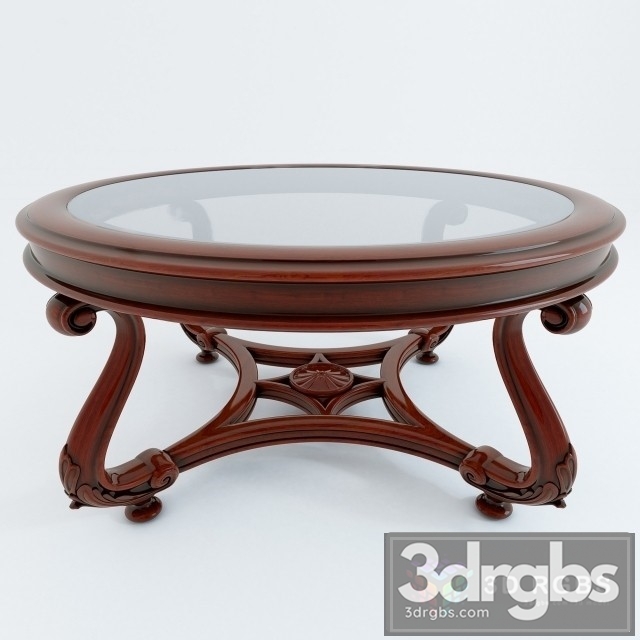 Classic Coffe Table 2 3dsmax Download - thumbnail 1