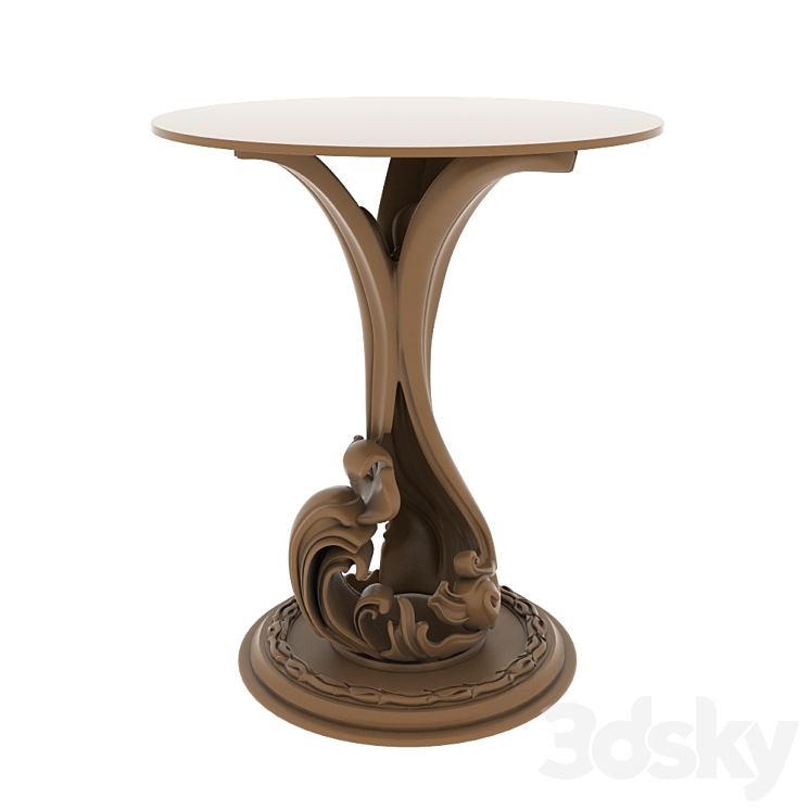 classic table 3DS Max - thumbnail 1