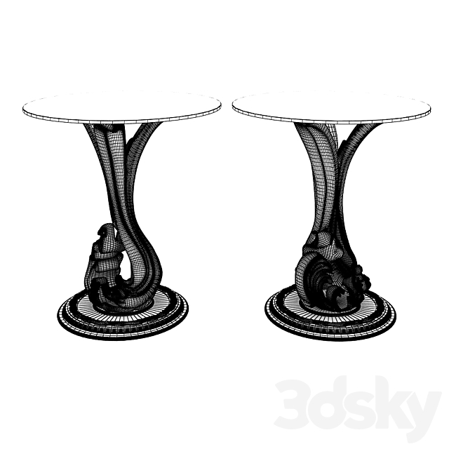 classic table 3DSMax File - thumbnail 3