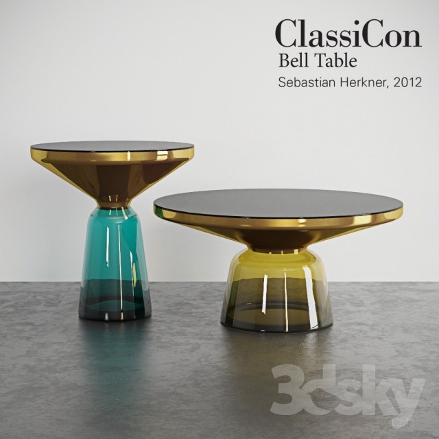 ClassiCon Bell Table 3DS Max - thumbnail 3