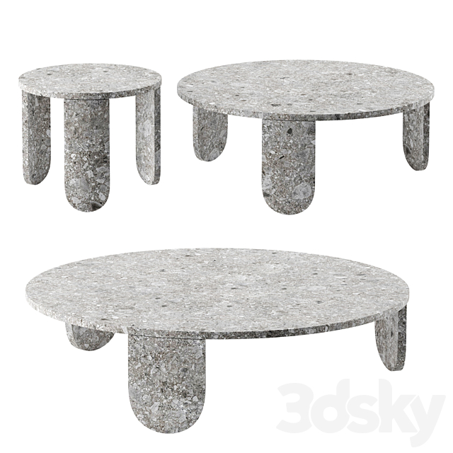 Clemo coffee tables by Gallotti & Radice 3DSMax File - thumbnail 1