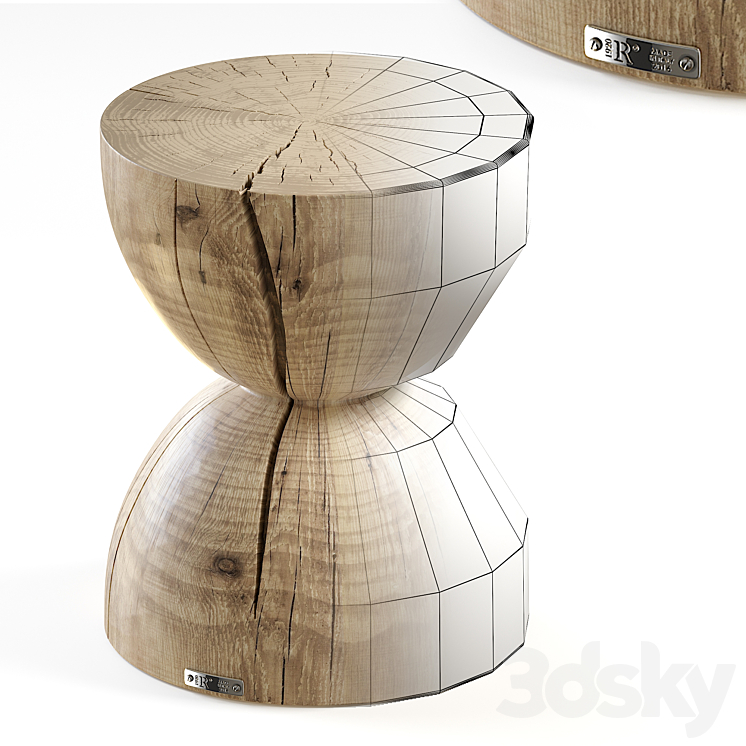 Clessidra side table 3DS Max - thumbnail 2