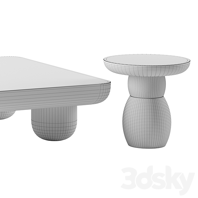 Clouded Coffee Tables by Lulu and Georgia 3ds Max - thumbnail 2