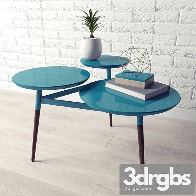 Clover Coffee Table 3dsmax Download - thumbnail 1