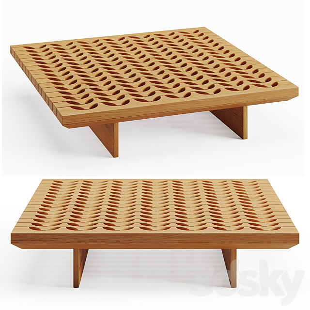 Cobogo Copacabana Coffee table 3ds Max - thumbnail 1