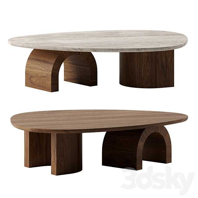 Coco coffee table by QLiv 3ds Max - thumbnail 1