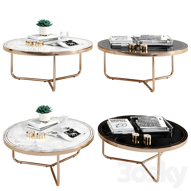 Coco Republic Hollywood Coffee Table 3DSMax File - thumbnail 1