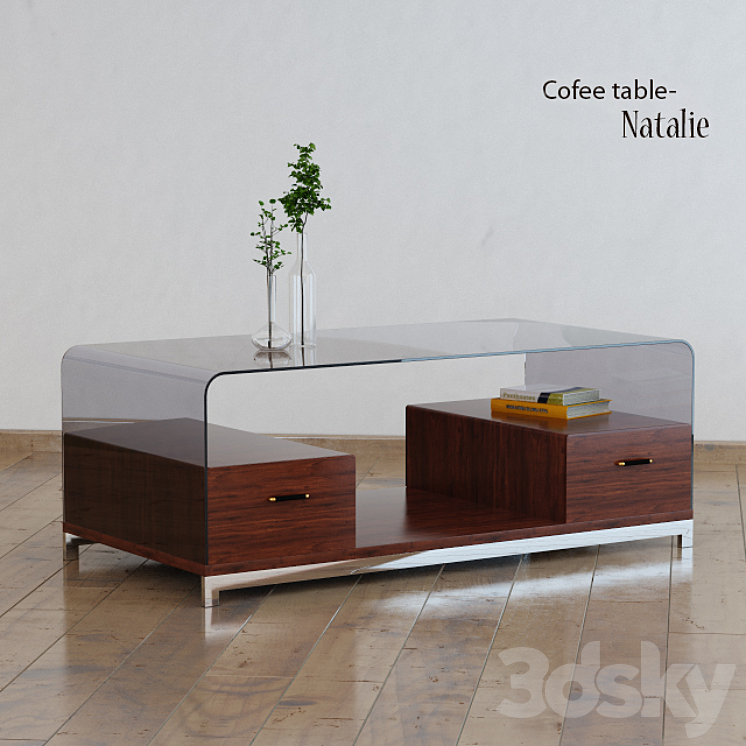 Cofee table – Natalie 3DS Max - thumbnail 1