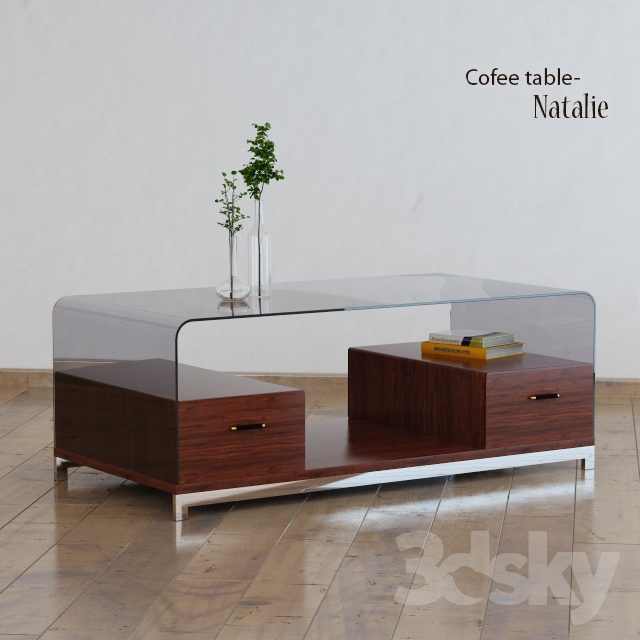 Cofee table – Natalie 3DS Max - thumbnail 3