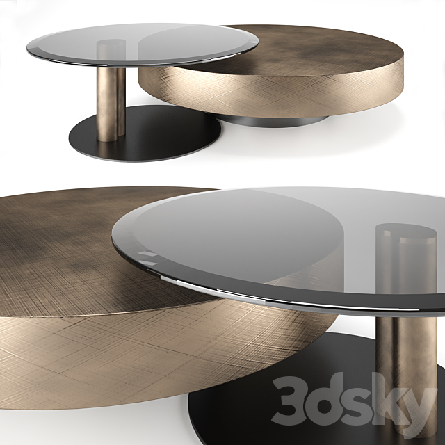 Coffee (coffee) table Arena Bond Design Yasuhiro Shito 3DSMax File - thumbnail 1