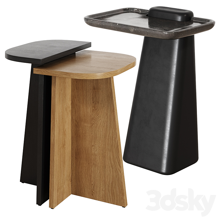 Coffee side tables 2 Budi Rugani LaRedoute 3DS Max Model - thumbnail 1