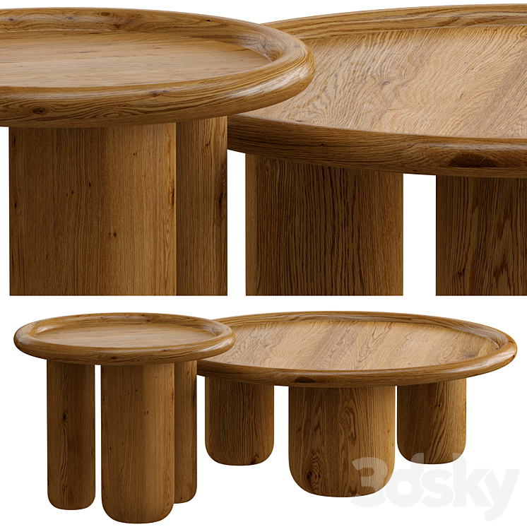 coffee table 2 3DS Max - thumbnail 2