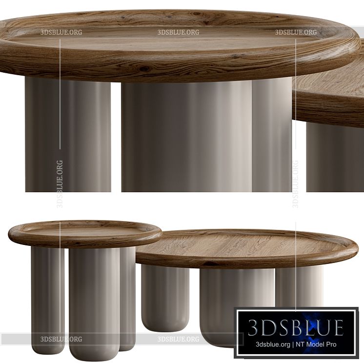 coffee table 2 3DS Max - thumbnail 3