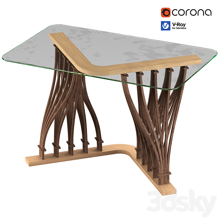 Coffee table 3DS Max - thumbnail 1