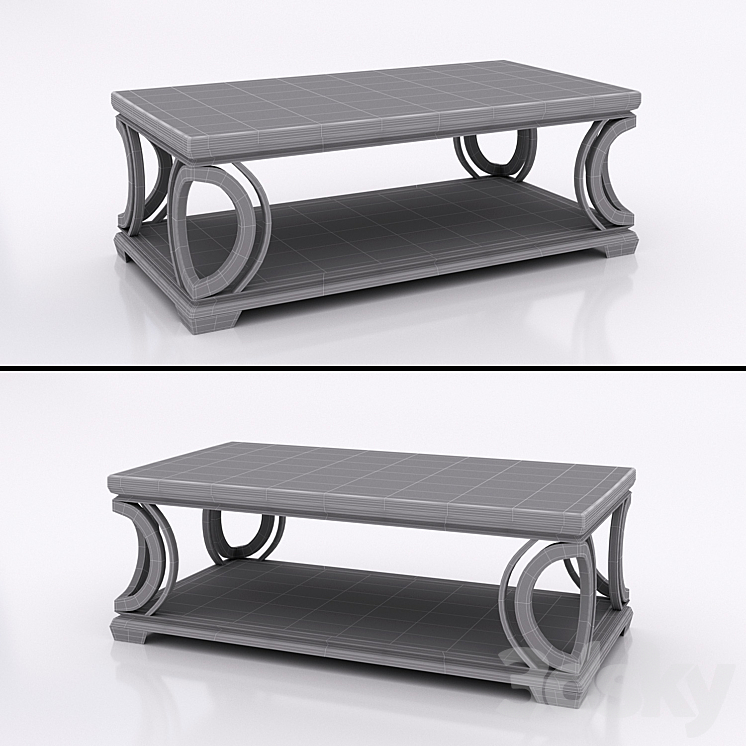 Coffee table 3DS Max - thumbnail 2