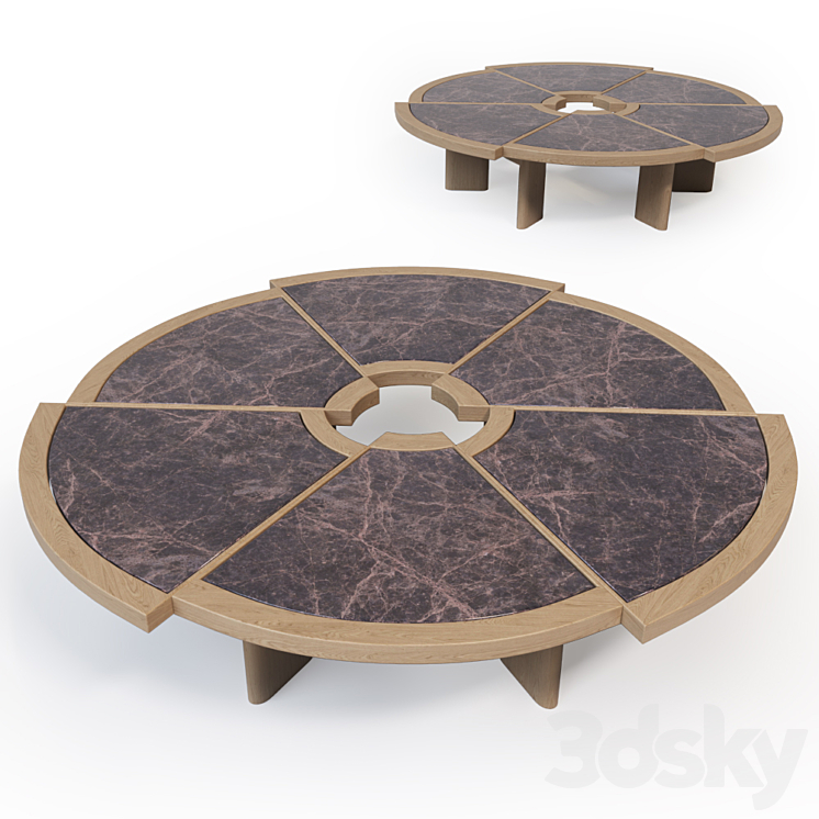 Coffee table 3DS Max - thumbnail 1