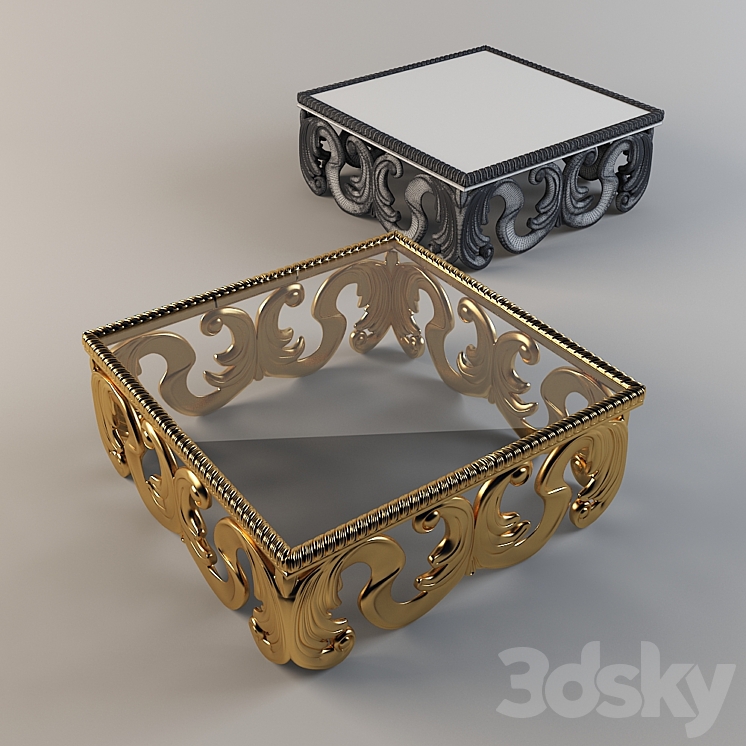 coffee table 3DS Max - thumbnail 1