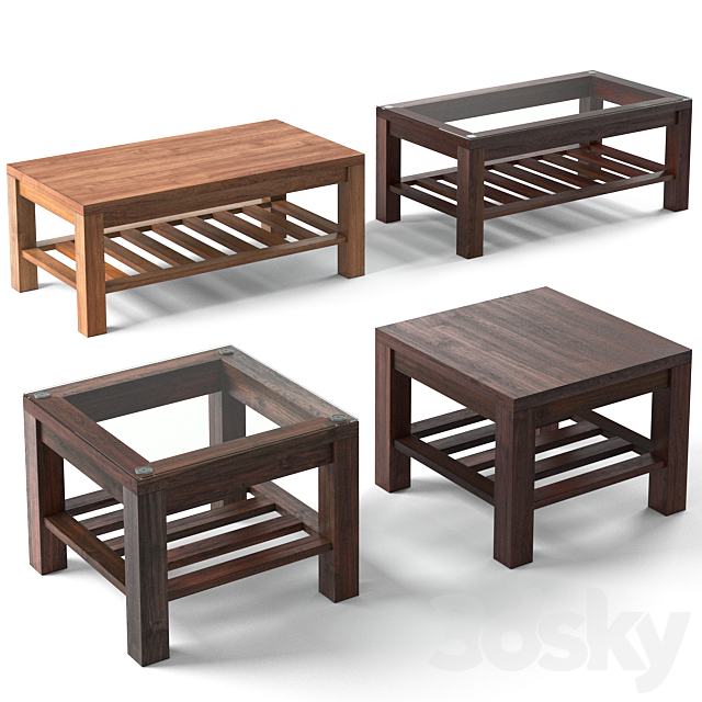 Coffee Table 3DSMax File - thumbnail 1