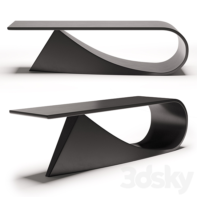 Coffee table _ sculpture Static Dynamism 3DS Max Model - thumbnail 2