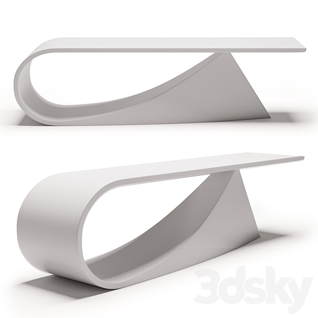 Coffee table _ sculpture Static Dynamism 3DS Max Model - thumbnail 4