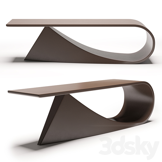 Coffee table _ sculpture Static Dynamism 3DS Max Model - thumbnail 5