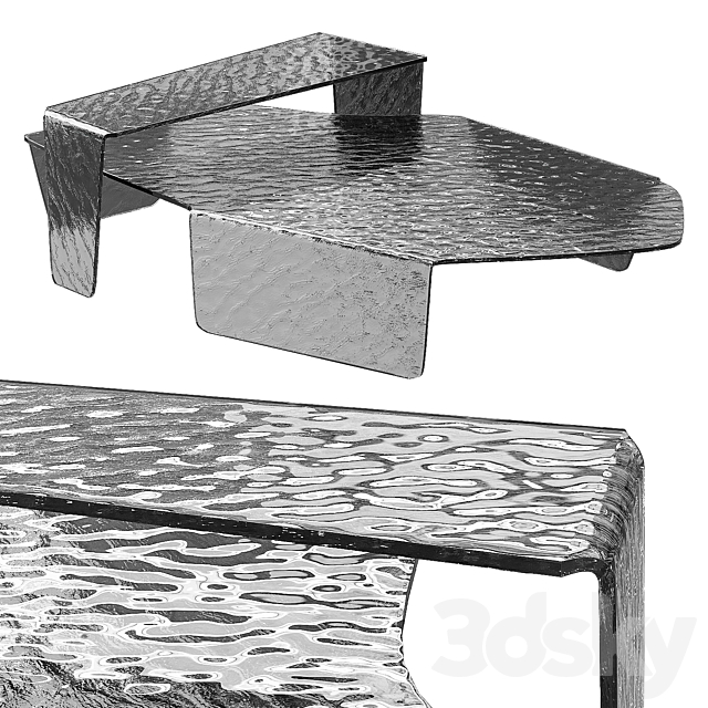 Coffee table and console Arketipo Chimera 02 3ds Max - thumbnail 1