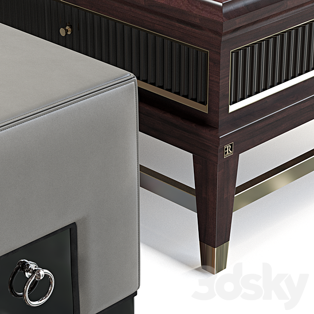 Coffee table and pouf 3DSMax File - thumbnail 2