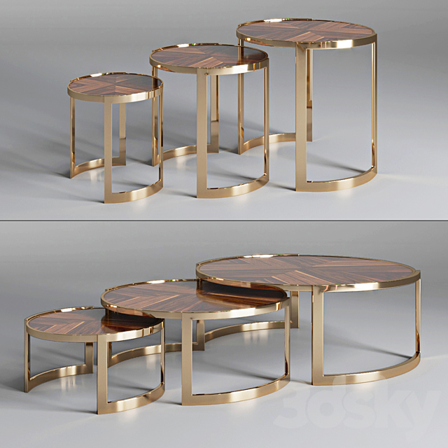 Coffee table ANYA Fendi Casa 3DSMax File - thumbnail 1