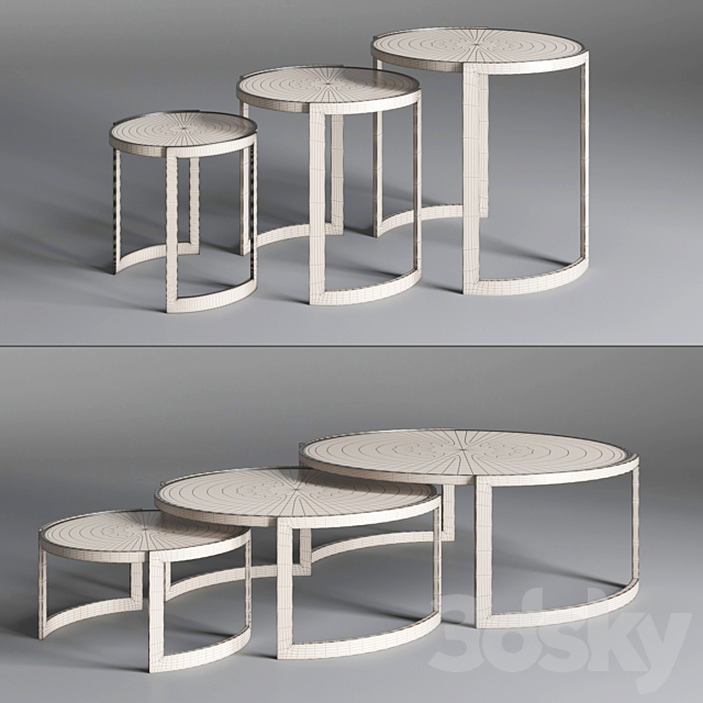 Coffee table ANYA Fendi Casa 3DSMax File - thumbnail 2