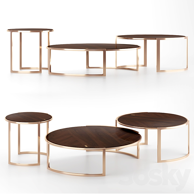 Coffee table Anya Lite Fendi Casa 3DSMax File - thumbnail 1