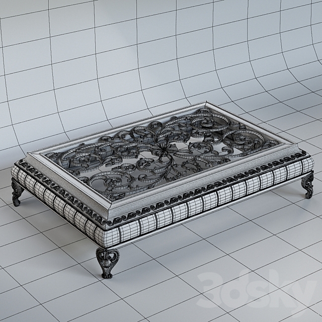 Coffee table Bakokko Group San Marco 4040T 3DSMax File - thumbnail 3