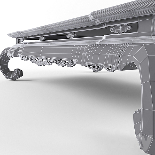 Coffee table Beekman 3DS Max Model - thumbnail 3