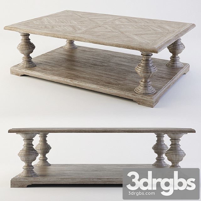 Coffee table bernhardt campania (370-023) - thumbnail 1