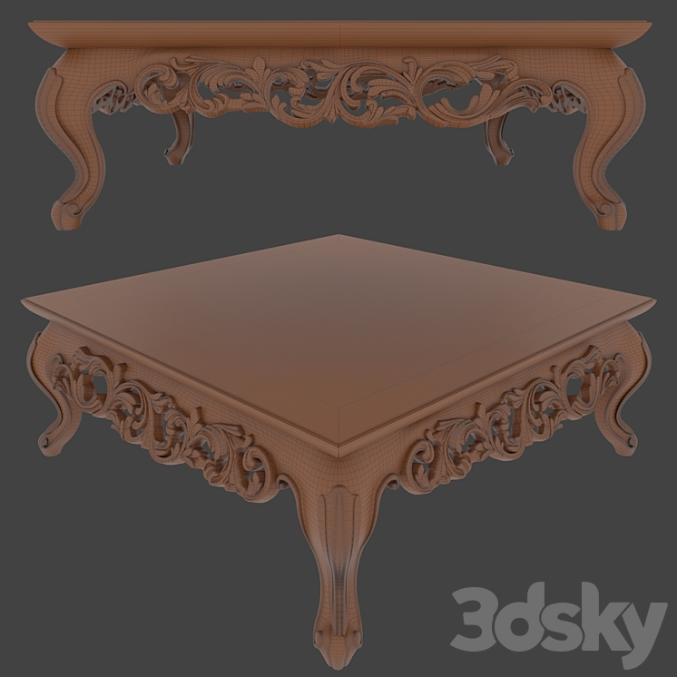 Coffee table Christopher Guy 3DS Max - thumbnail 2