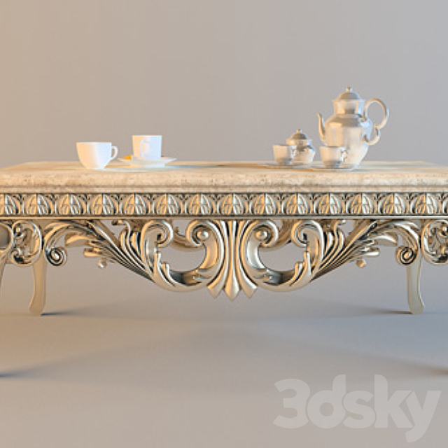 coffee table classics 3ds Max - thumbnail 1