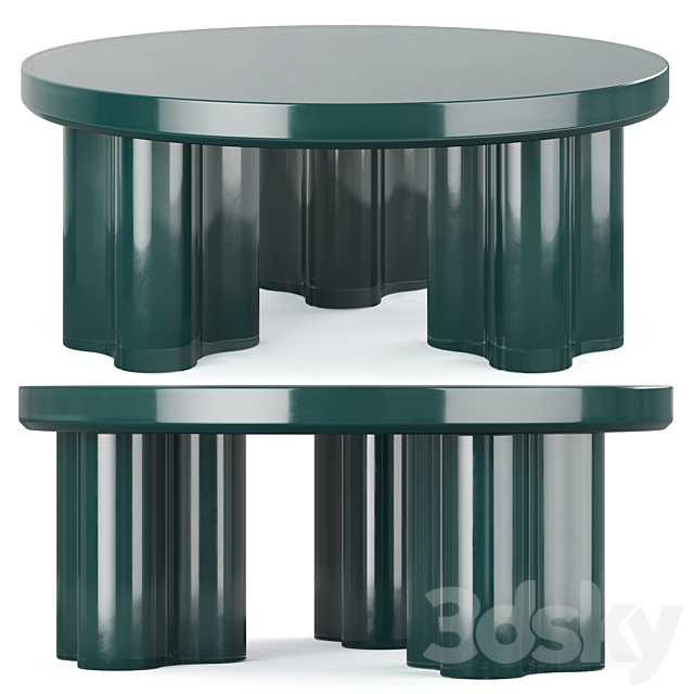 Coffee table Clint Corner Design 3ds Max - thumbnail 1