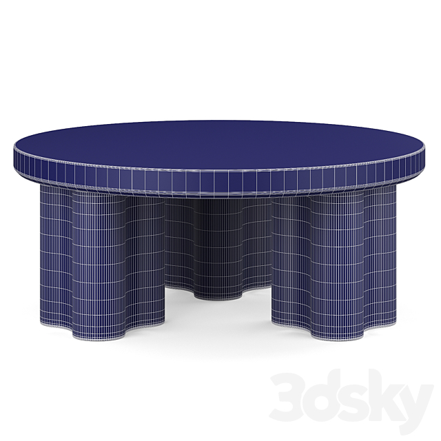 Coffee table Clint Corner Design 3ds Max - thumbnail 2