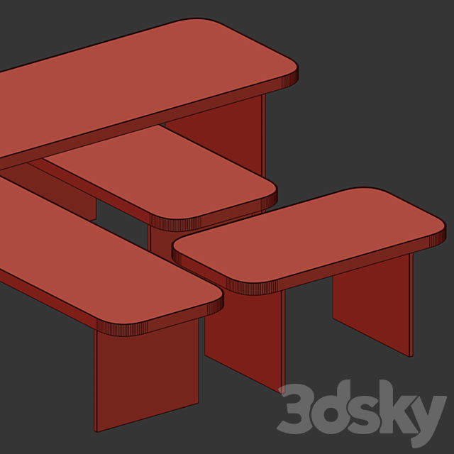 Coffee table Clive Minotti 3DSMax File - thumbnail 2