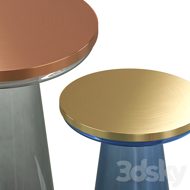 Coffee table Corner design Mush 3DS Max Model - thumbnail 2