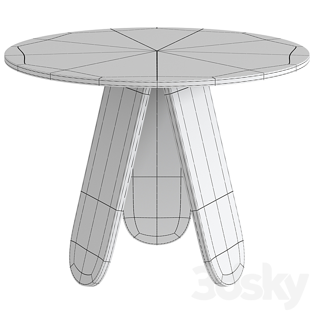 Coffee table Corner design Prism 3DS Max Model - thumbnail 3