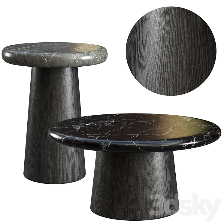 Coffee table Cosmorelax Piazza Set 3DS Max - thumbnail 1