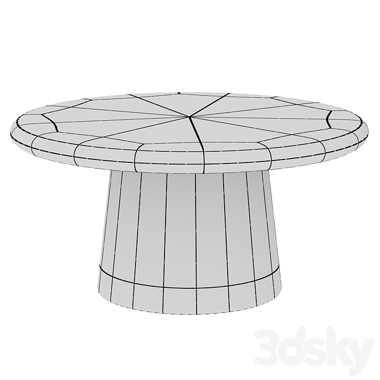 Coffee table Cosmorelax Piazza Set 3DS Max - thumbnail 2